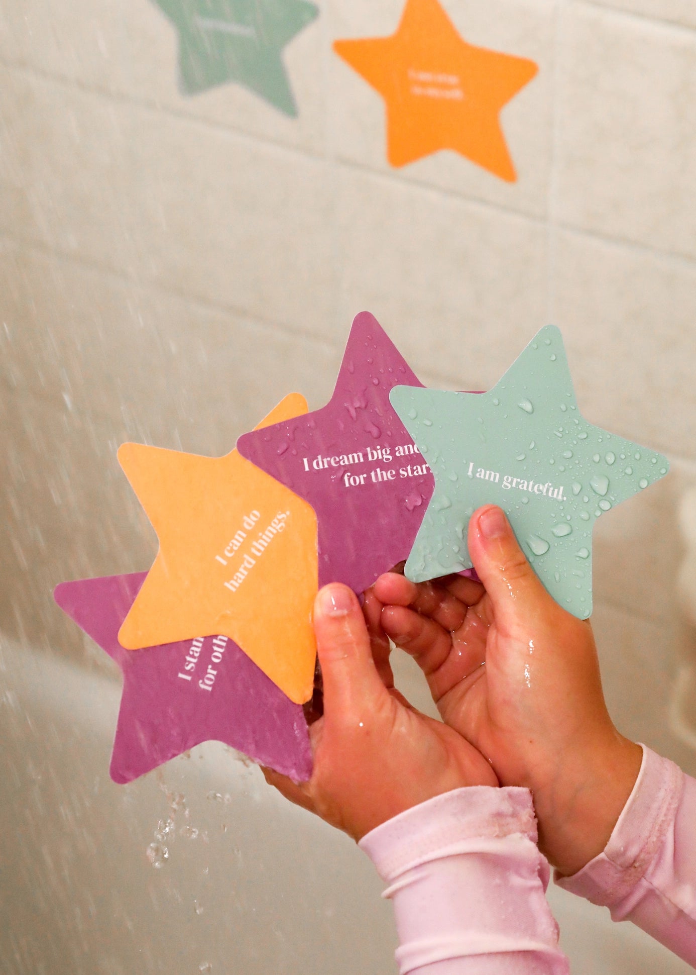 Shower Affirmation Cards - Kids