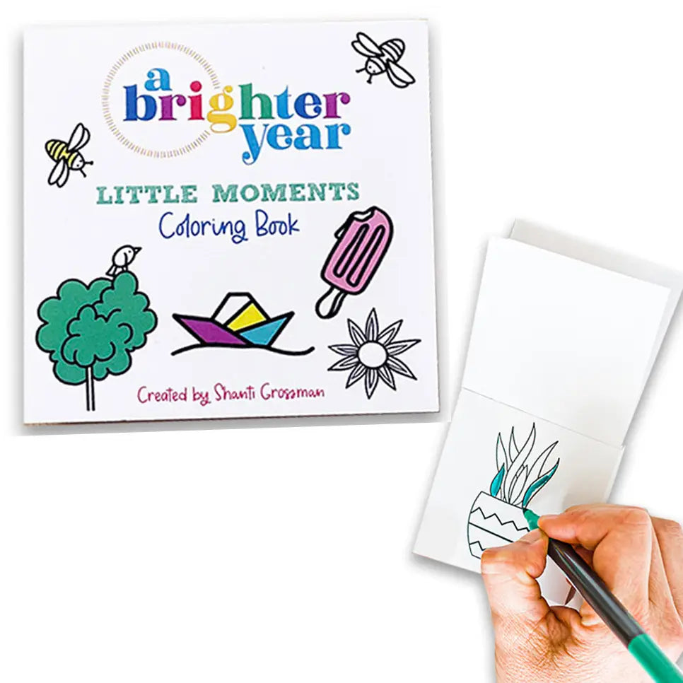 Little Moments Easy Tear Glue Binding Coloring Book