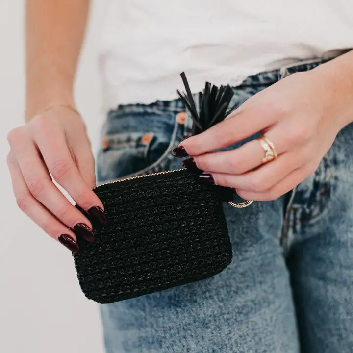 River Raffia Wallet