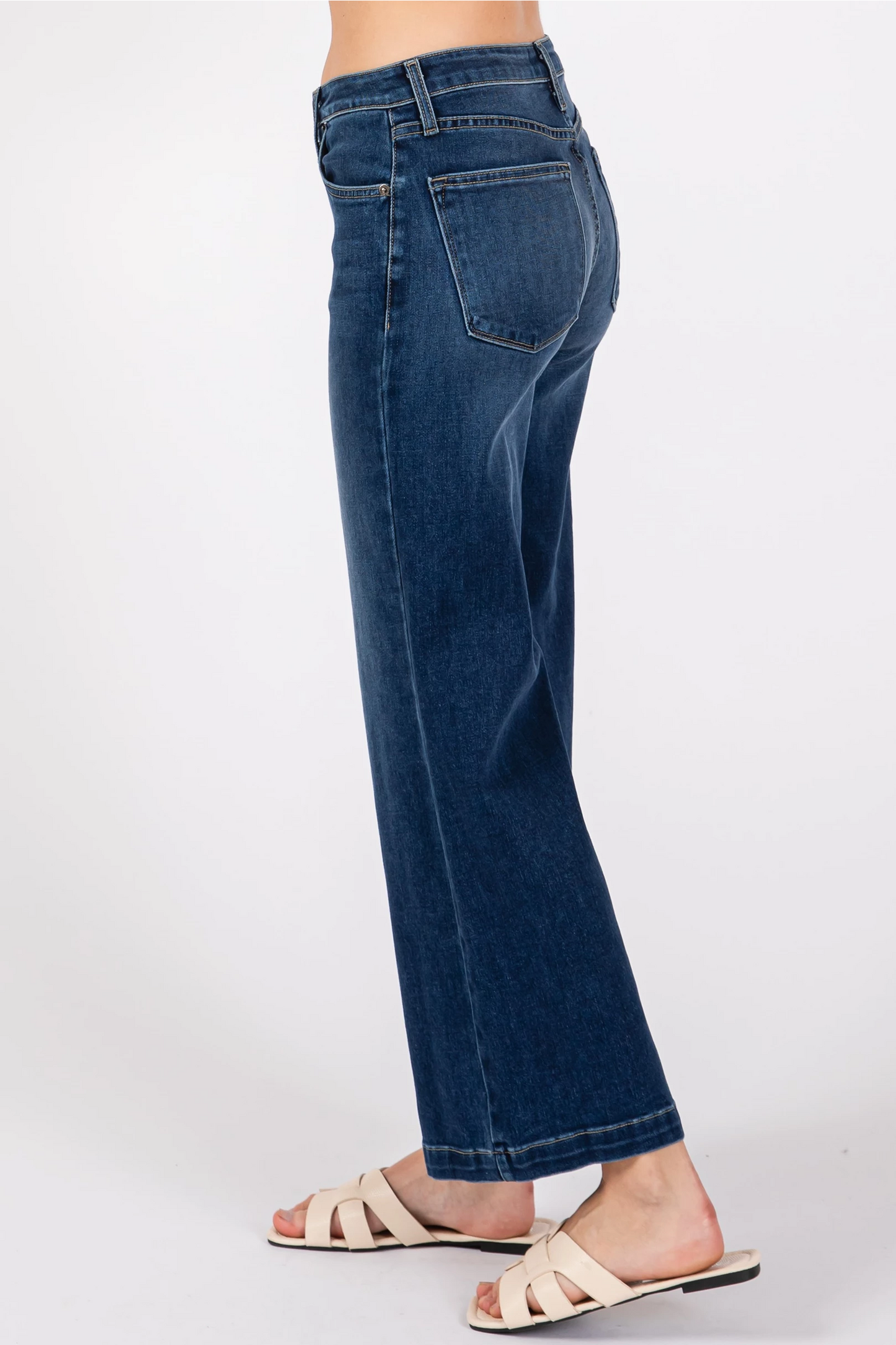 Wide Leg Culotte Jean