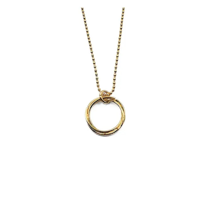 14k Gold-Filled 16" Baby Bliss Necklace with Circle of Friends Charm