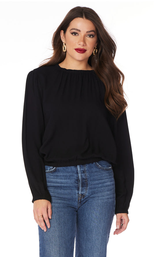 Shirred LS Top