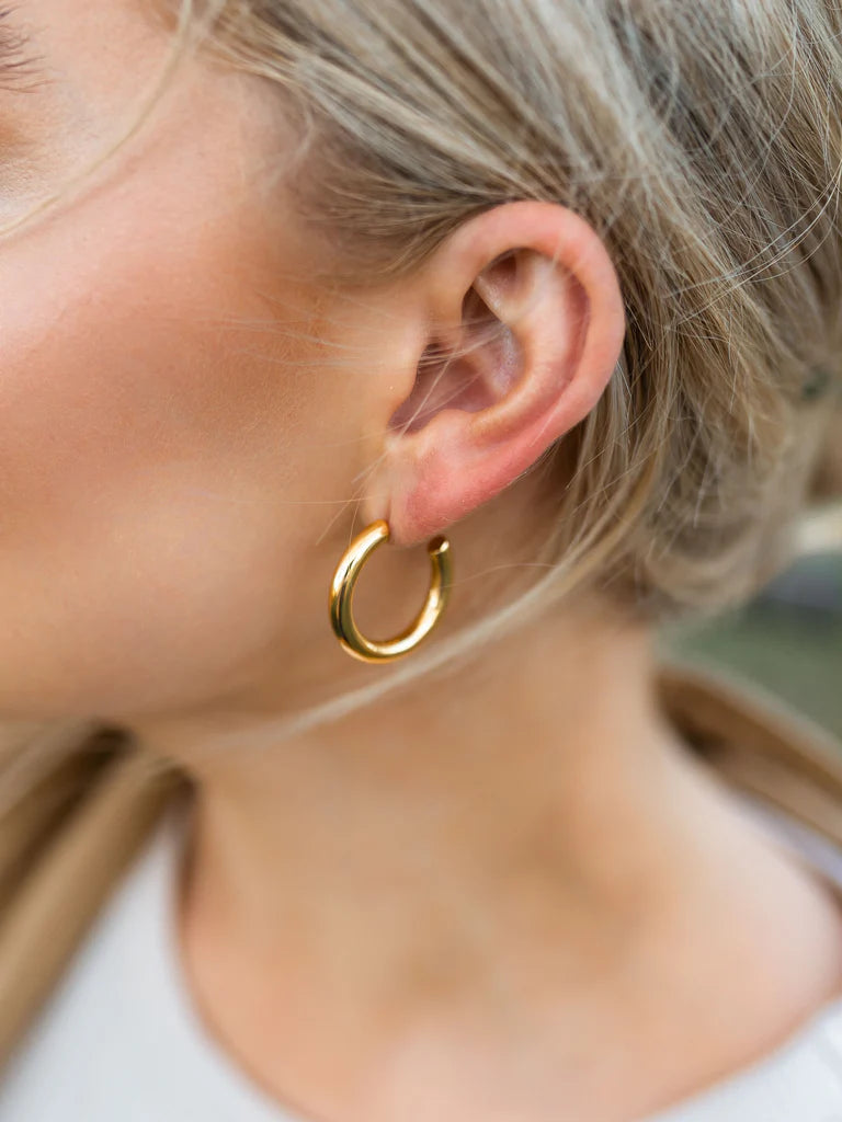 Cleo Chunky Gold Hoops