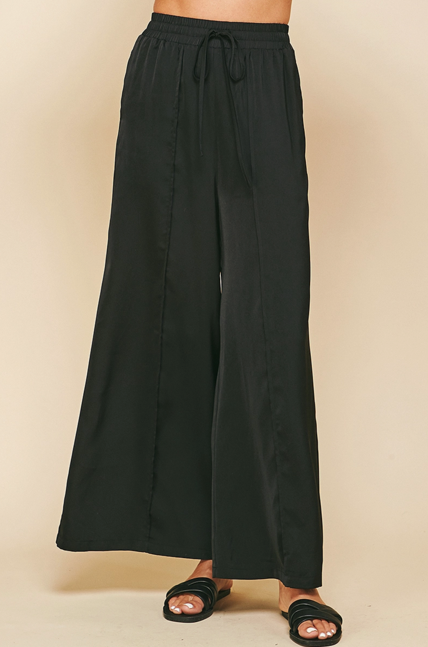 Satin Wide Leg Pants