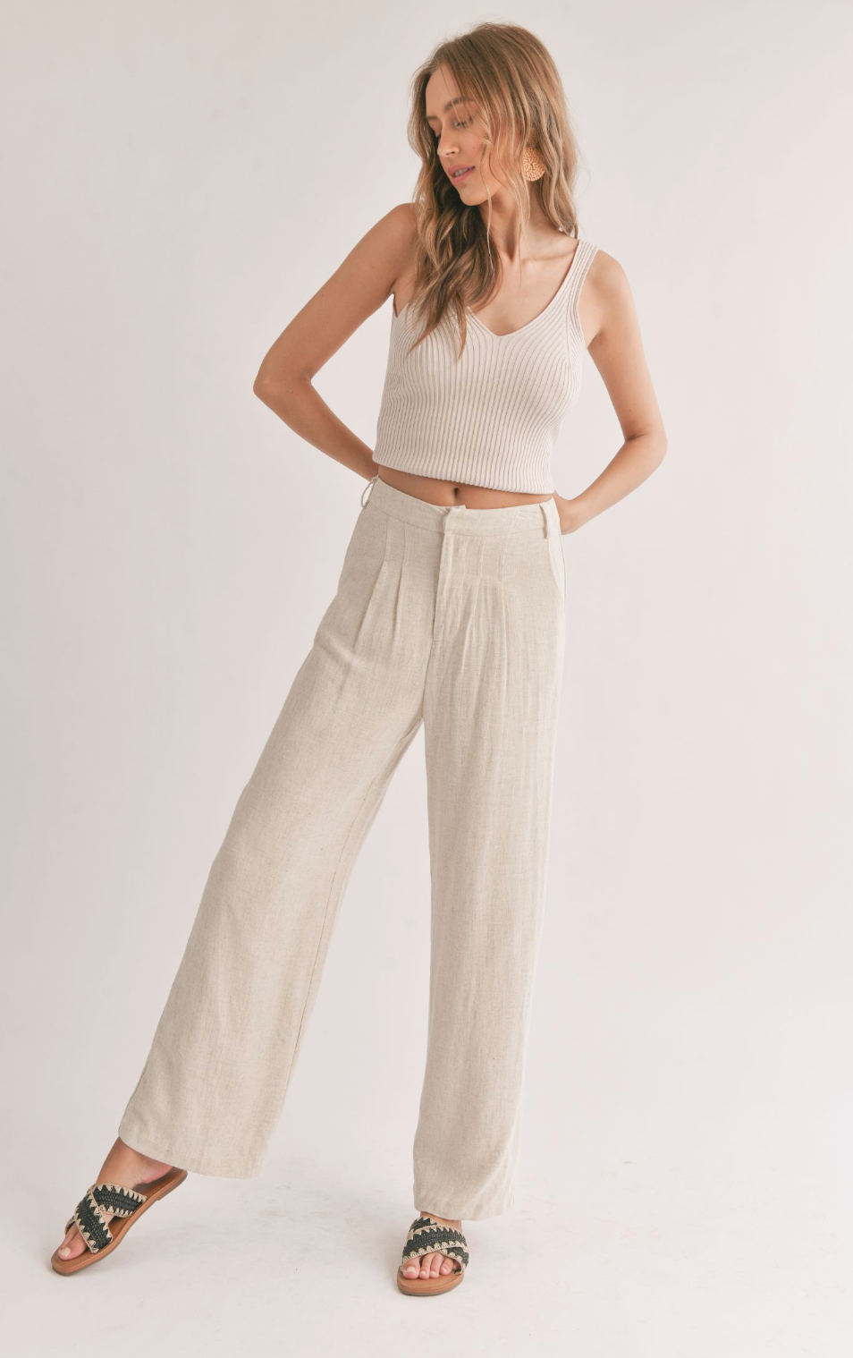 Luna Pleated Trouser