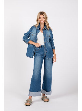 Over Sized Denim Shirt