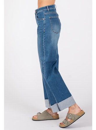 Bianca A-Line Wide Cuff Jean