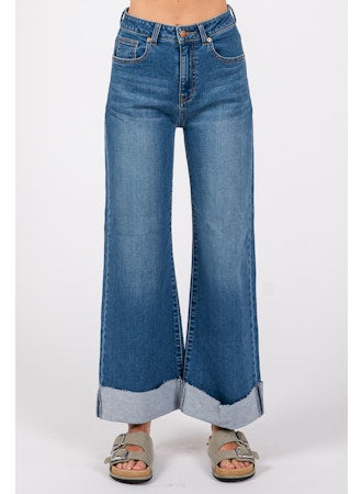 Bianca A-Line Wide Cuff Jean