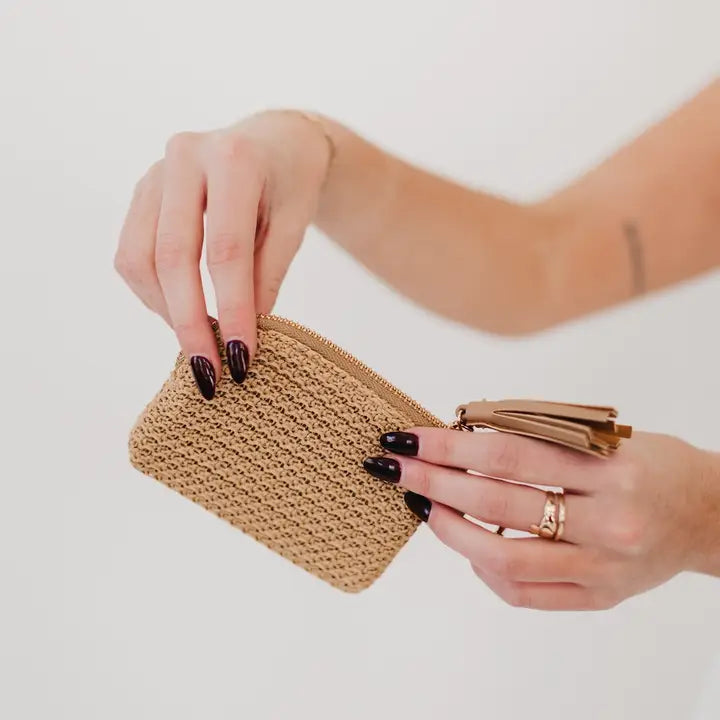 River Raffia Wallet