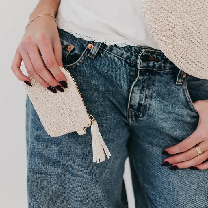 River Raffia Wallet