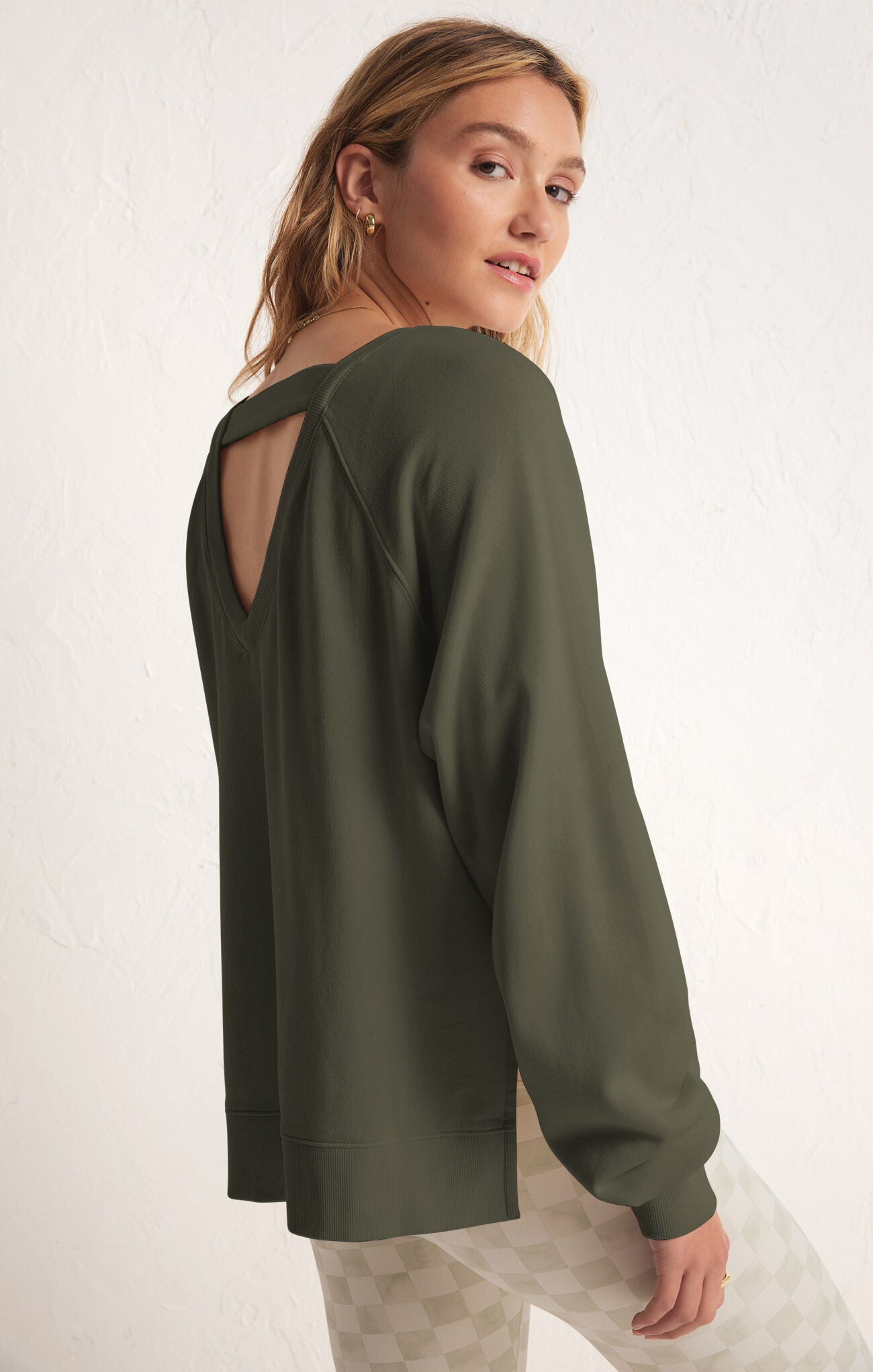 Open Back Sweatshirt